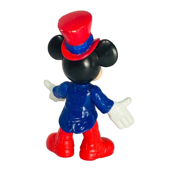Vintage Mickey Mouse Epcot Center Figure In Patriotic Outfit - Picture 4 of 9
